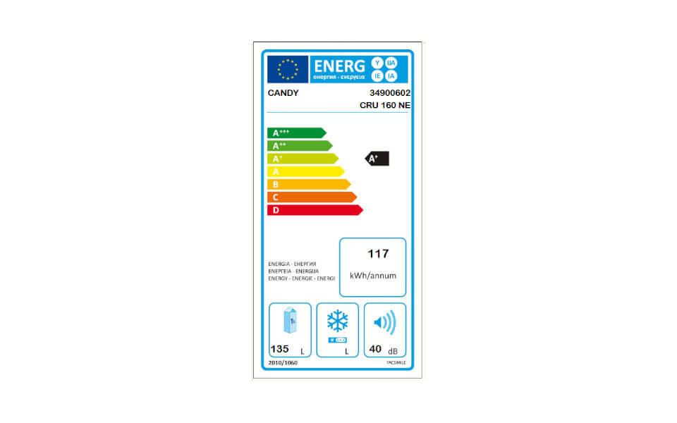 Mini frigo sotto top 135lt senza congelatore by Candy - Soluzioni  Salvaspazio