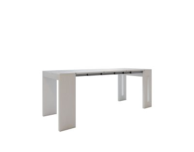Tavolo consolle allungabile salvaspazio 55-215x90 cm legno scuro - City